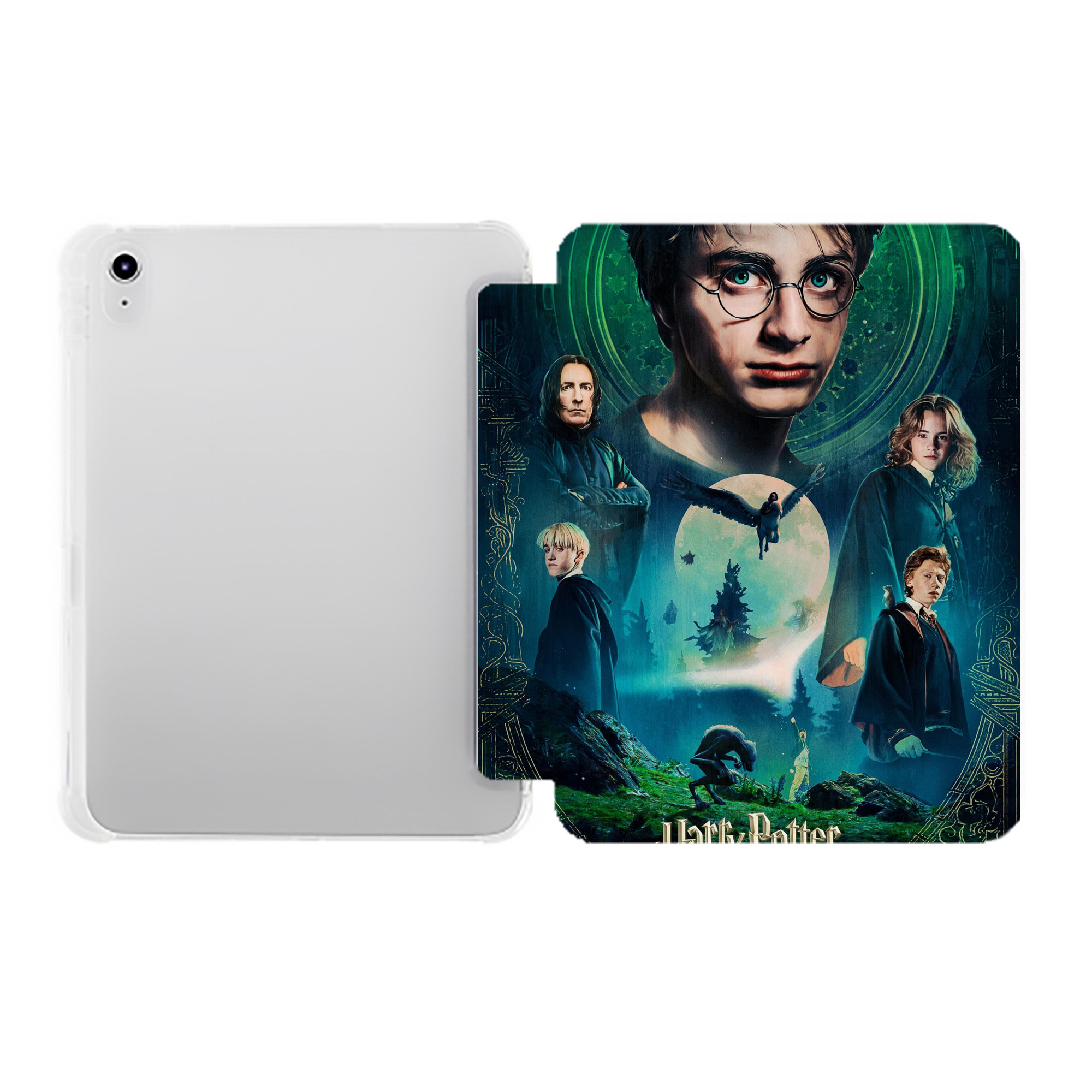 （画像用） Harry Potter ハリー・ポッターシリーズ IPad ケース ペン収納付き 三つ折りスタンド PUレザー×シリコン 対応機種9.5/10.5/10.9インチ